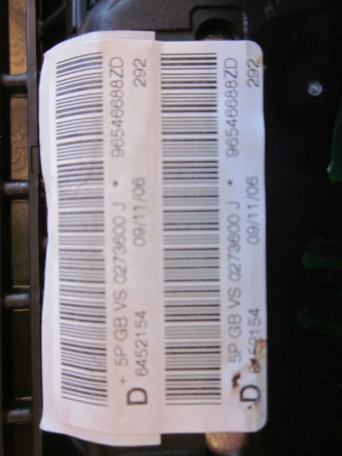 Peugeot 207 Airbag Side Med OEM Nr. Ophugger Fra Peugeot Ophugger