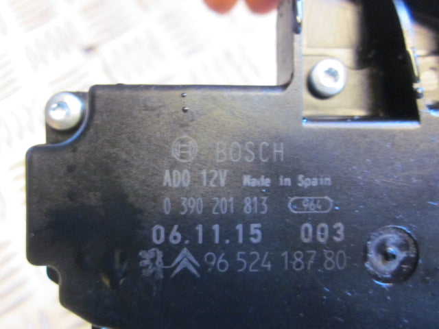 Peugeot 207 Bagrudevisker Motor Med OEM Nr. Ophugger Fra Peugeot Ophugger