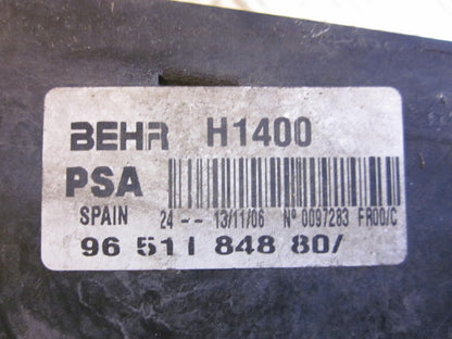 Peugeot 207 Køler Intercooler Med OEM Nr. Ophugger Fra Peugeot Ophugger