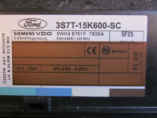 Ford Mondeo 3 Startspærre Med OEM Nr. Ophugger Fra Ford Ophugger