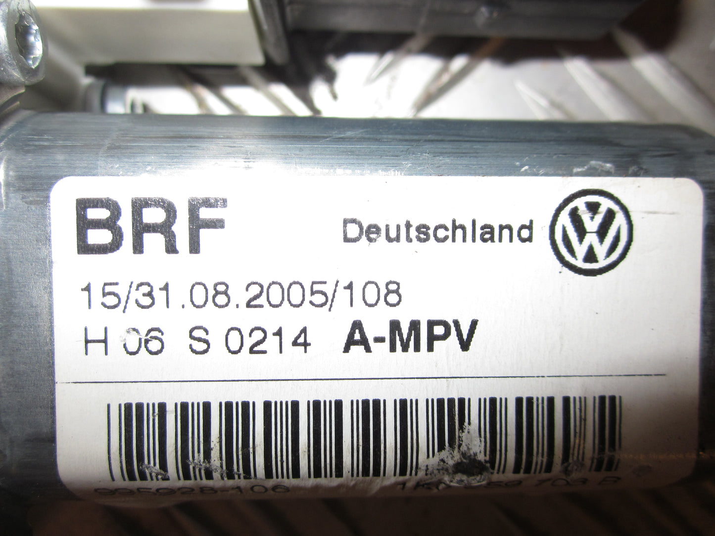 VW Touran 1T GP Rudemotor - Rudehejs Med OEM Nr. 1K0959703B Fra VW Ophugger
