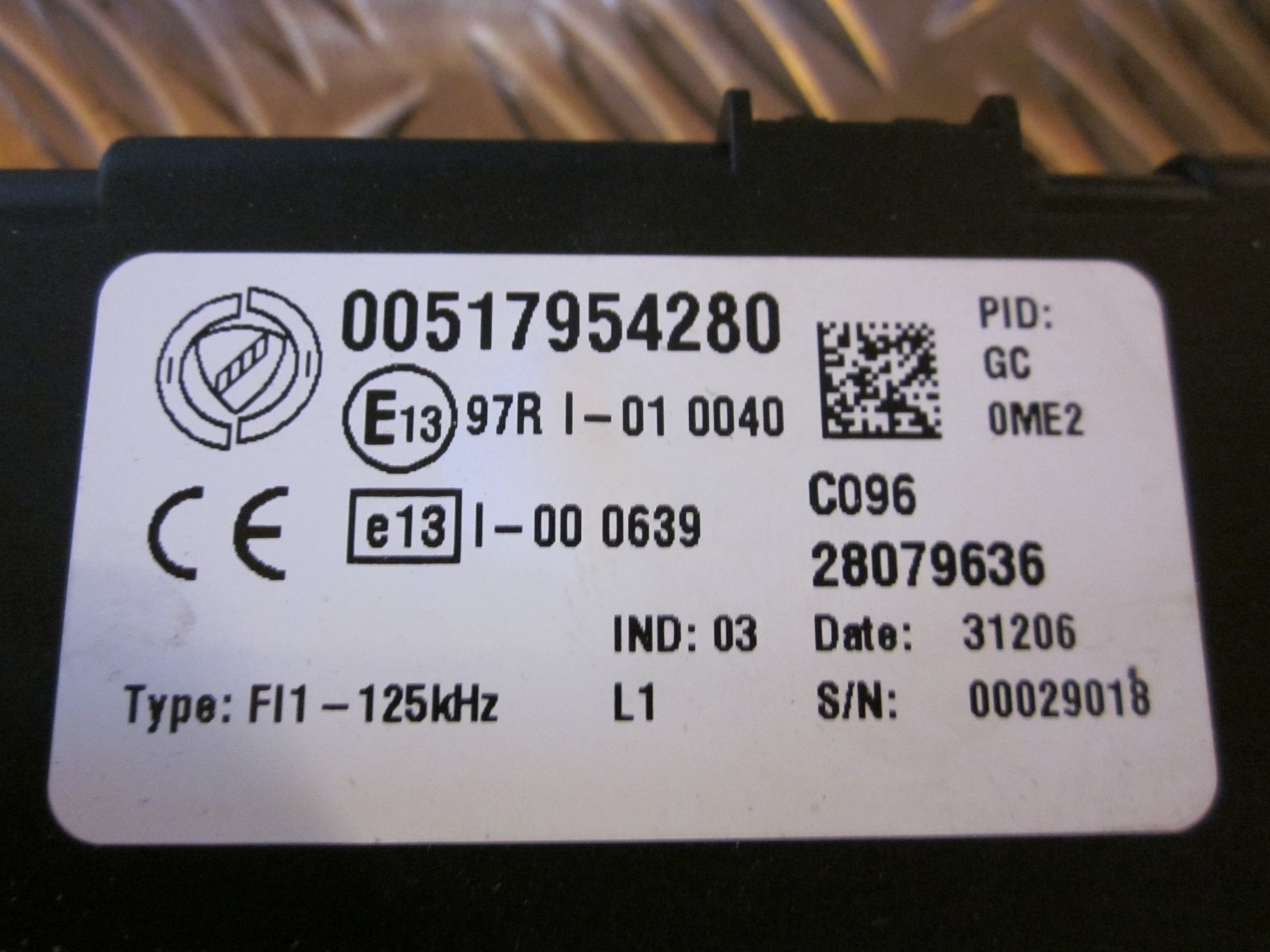 Fiat Grande Punto Startspærre Med OEM Nr. Ophugger Fra Fiat Ophugger