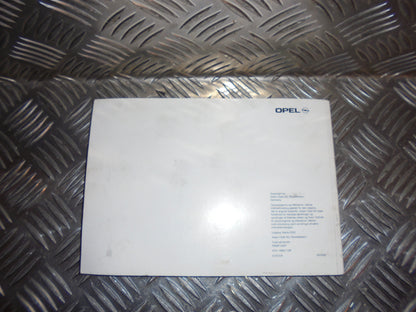 Opel Zafira A Instruktionsbog Med OEM Nr. Ophugger Fra Opel Ophugger