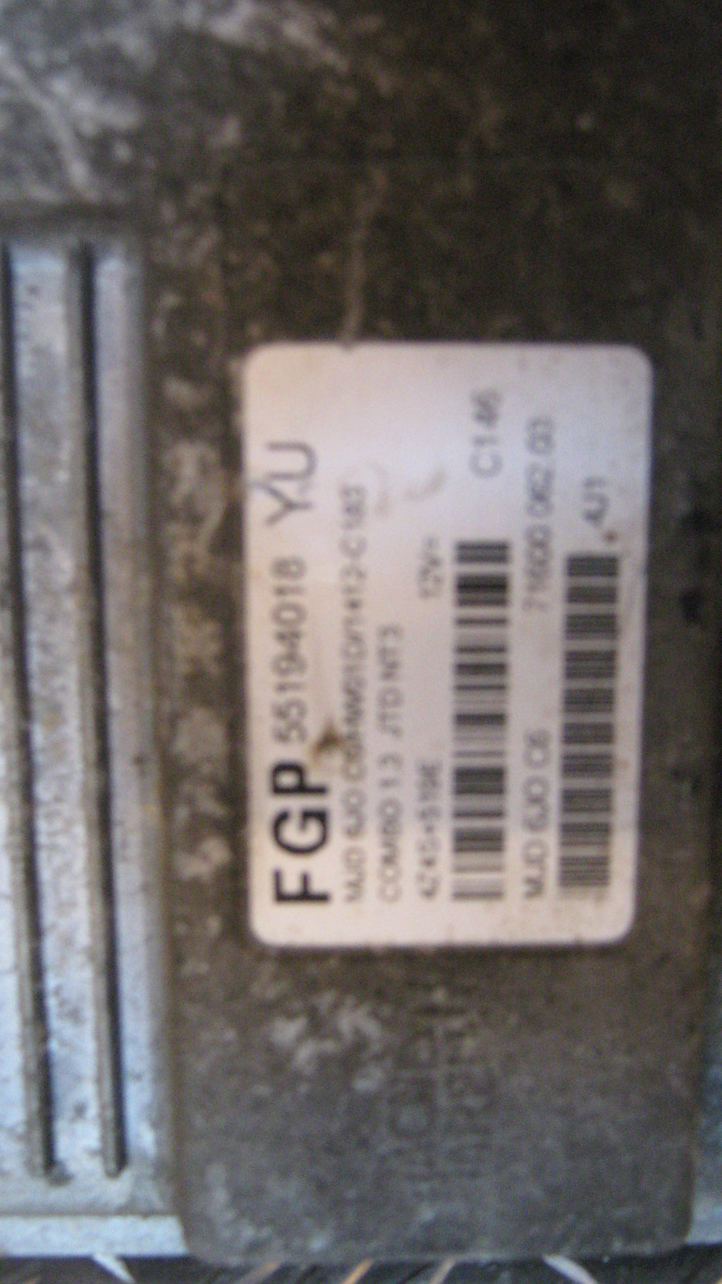 Opel Combo C Motorstyring - Motorstyreboks - Injection Elboks Med OEM Nr. 55194018 Fra Opel Ophugger