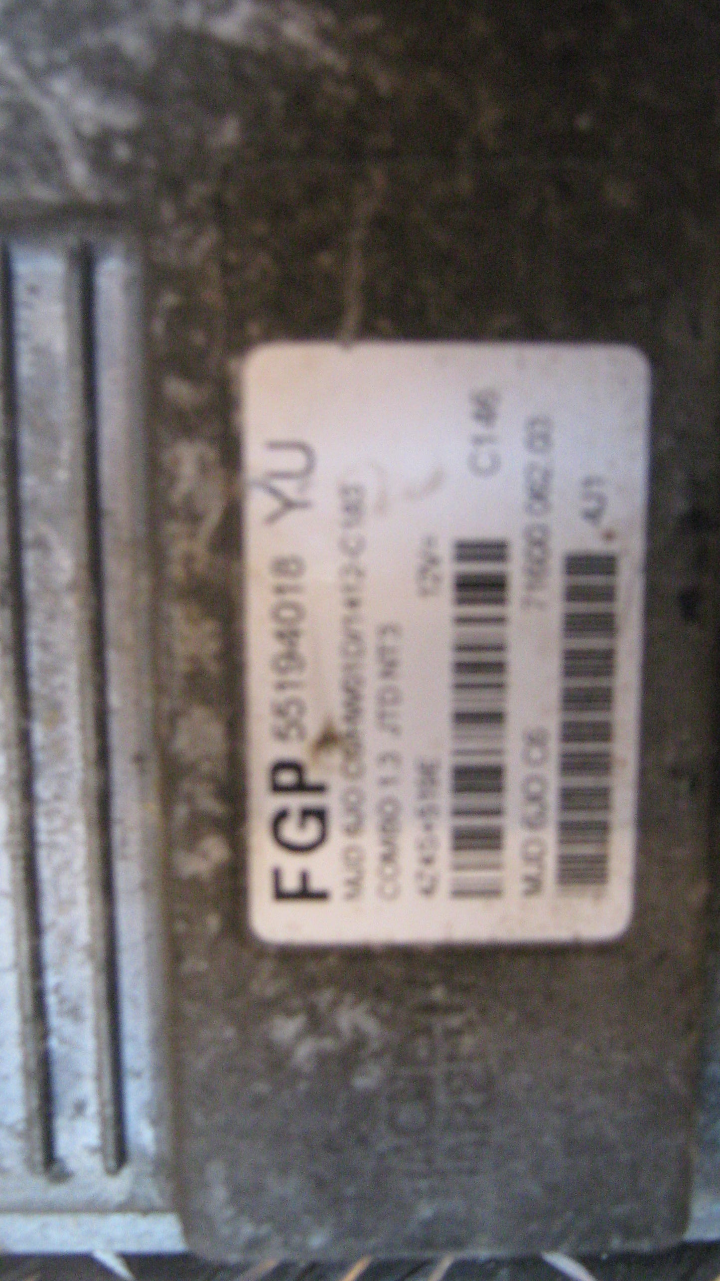 Opel Combo C Motorstyring - Motorstyreboks - Injection Elboks Med OEM Nr. 55194018 Fra Opel Ophugger