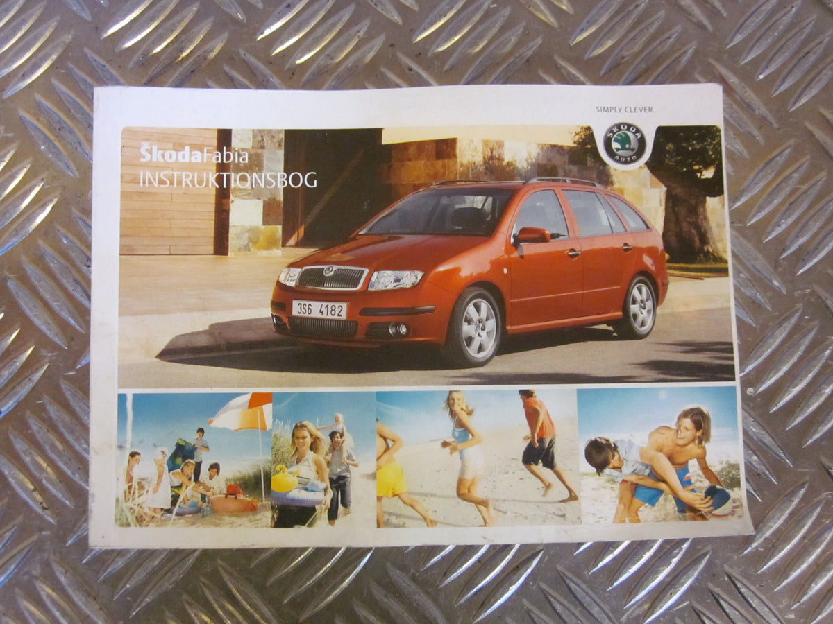 Skoda Fabia Instruktionsbog Med OEM Nr. DANSK Fra Skoda Ophugger