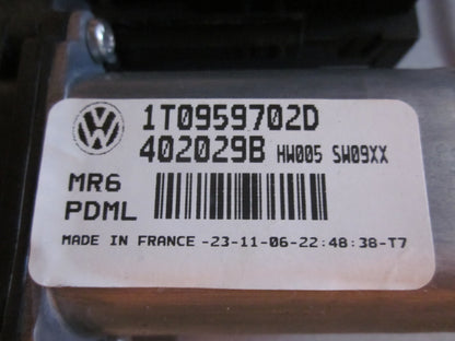 VW Touran 1T GP Rudemotor - Rudehejs Med OEM Nr. 1T0959702D Fra VW Ophugger
