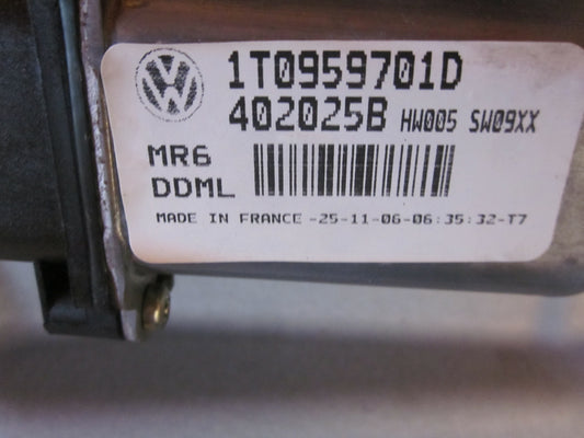 VW Touran 1T GP Rudemotor - Rudehejs Med OEM Nr. 1T0959701D Fra VW Ophugger