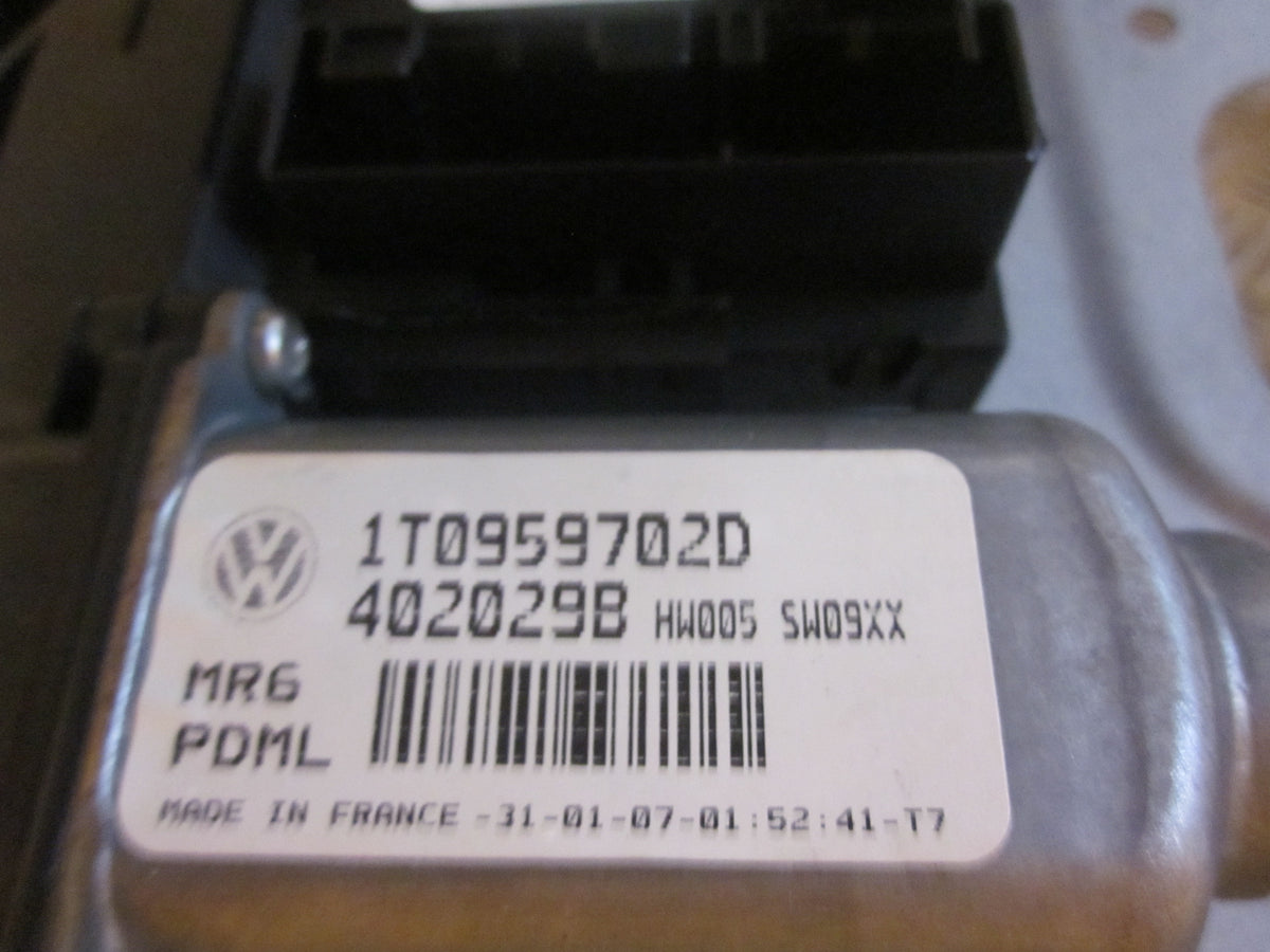 VW Touran 1T/Gp Rudemotor - Rudehejs Med OEM Nr. 1T0959702D Fra VW Ophugger