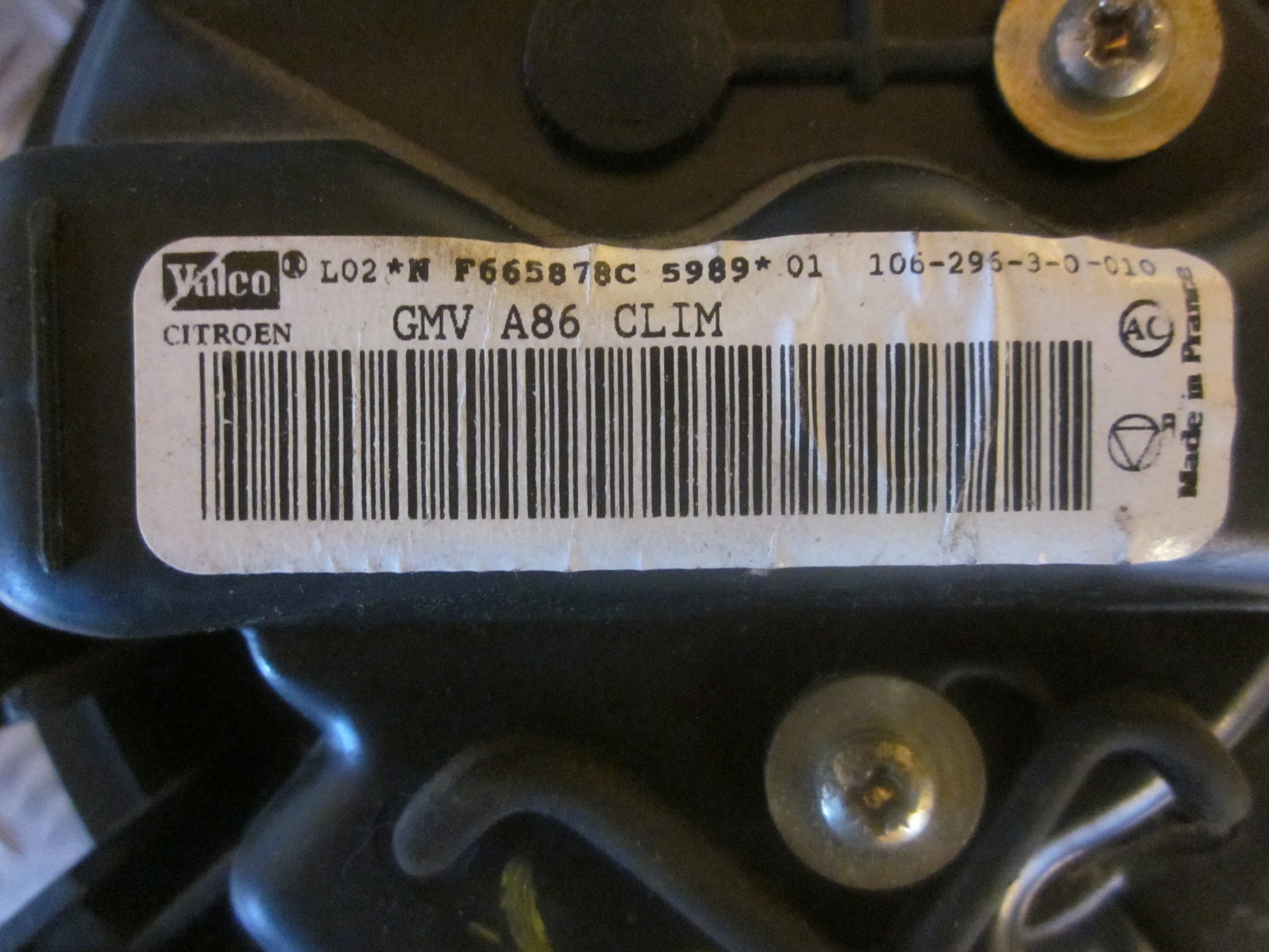 Citroen C3 Varmeblæser Med OEM Nr. Ophugger Fra Citroen Ophugger