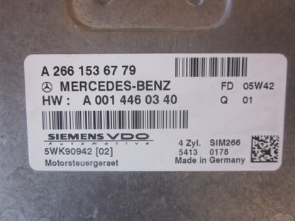 Mercedes A W169 Motorstyring - Motorstyreboks - Injection Elboks Med OEM Nr. Ophugger Fra Mercedes Ophugger