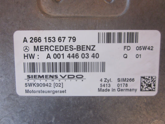 Mercedes A W169 Motorstyring - Motorstyreboks - Injection Elboks Med OEM Nr. Ophugger Fra Mercedes Ophugger