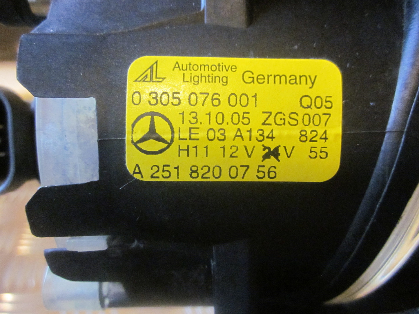 Mercedes A W169 Tågelygte For Med OEM Nr. Ophugger Fra Mercedes Ophugger
