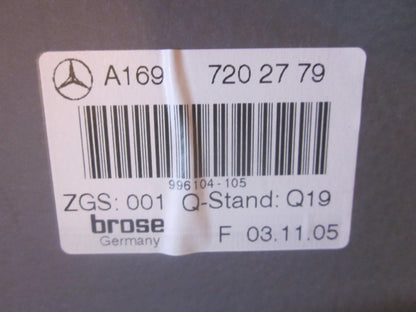 Mercedes A W169 Rudemotor - Rudehejs Med OEM Nr. Ophugger Fra Mercedes Ophugger