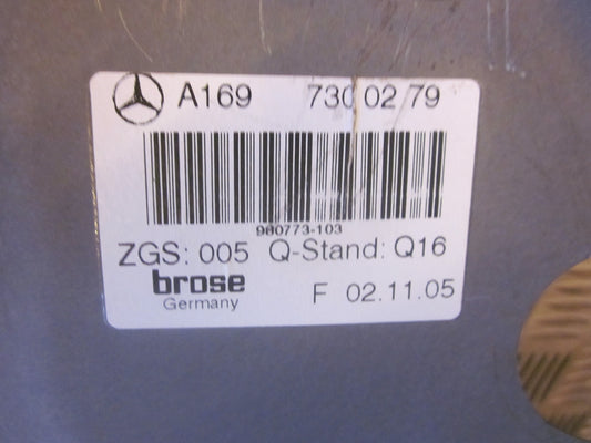 Mercedes A W169 Rudemotor - Rudehejs Med OEM Nr. Ophugger Fra Mercedes Ophugger