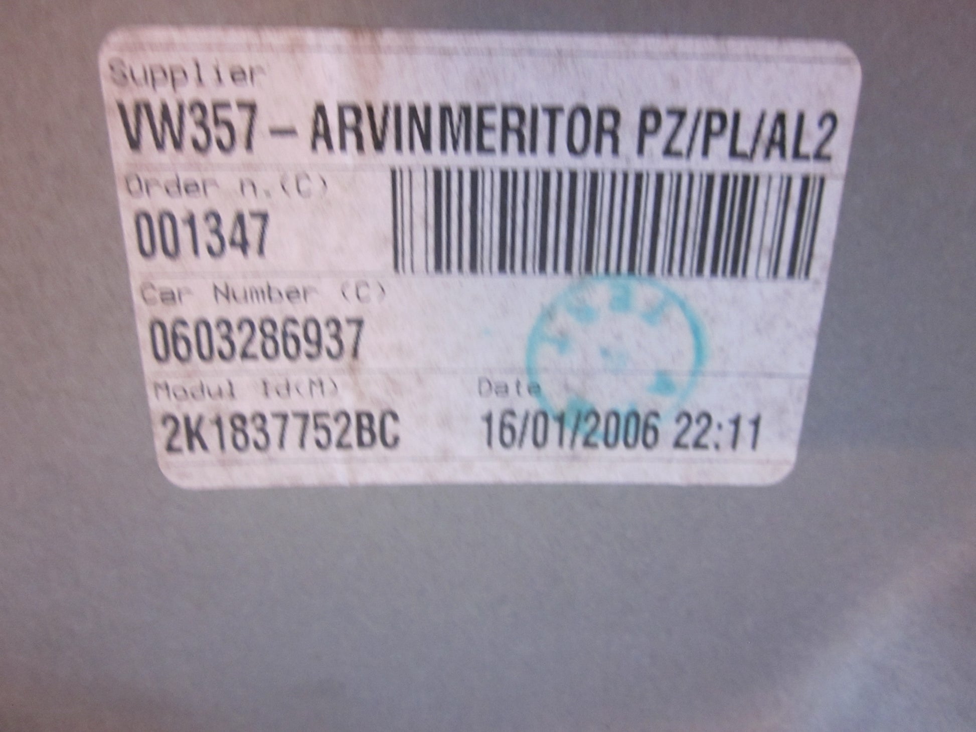 VW Caddy 2K Rudemotor - Rudehejs Med OEM Nr. Ophugger Fra VW Ophugger