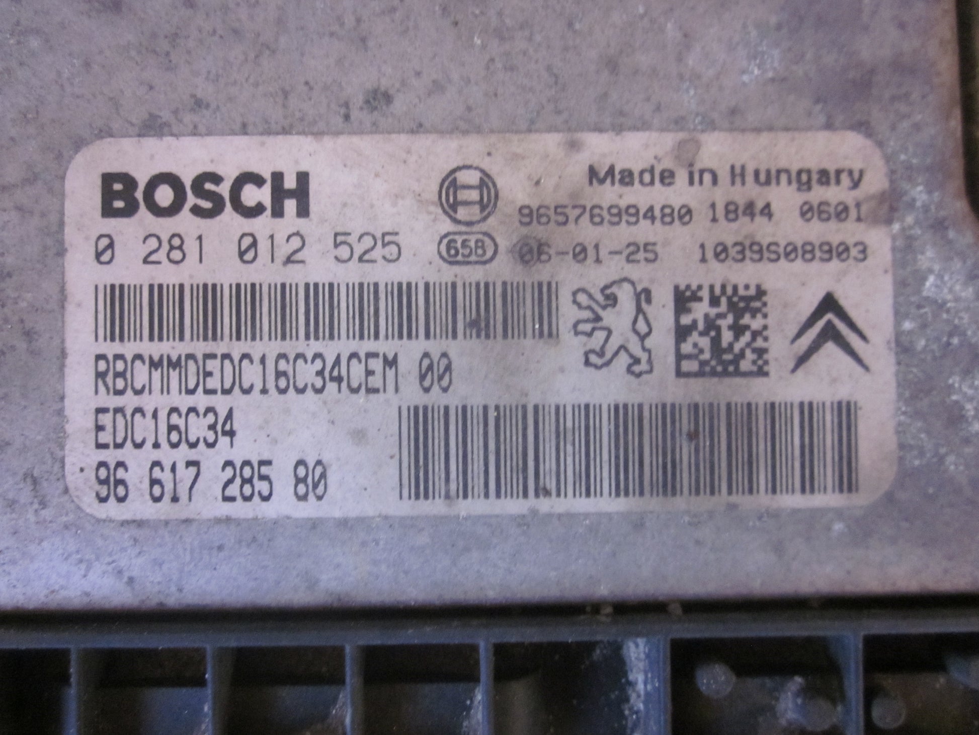 Peugeot 206 Startspærre Med OEM Nr. Ophugger Fra Peugeot Ophugger