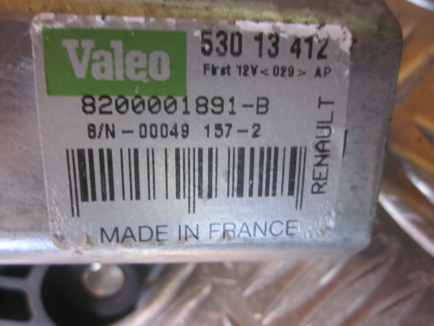 Renault Laguna 2 Bagrudevisker Motor Med OEM Nr. 8200001891B Fra Renault Ophugger