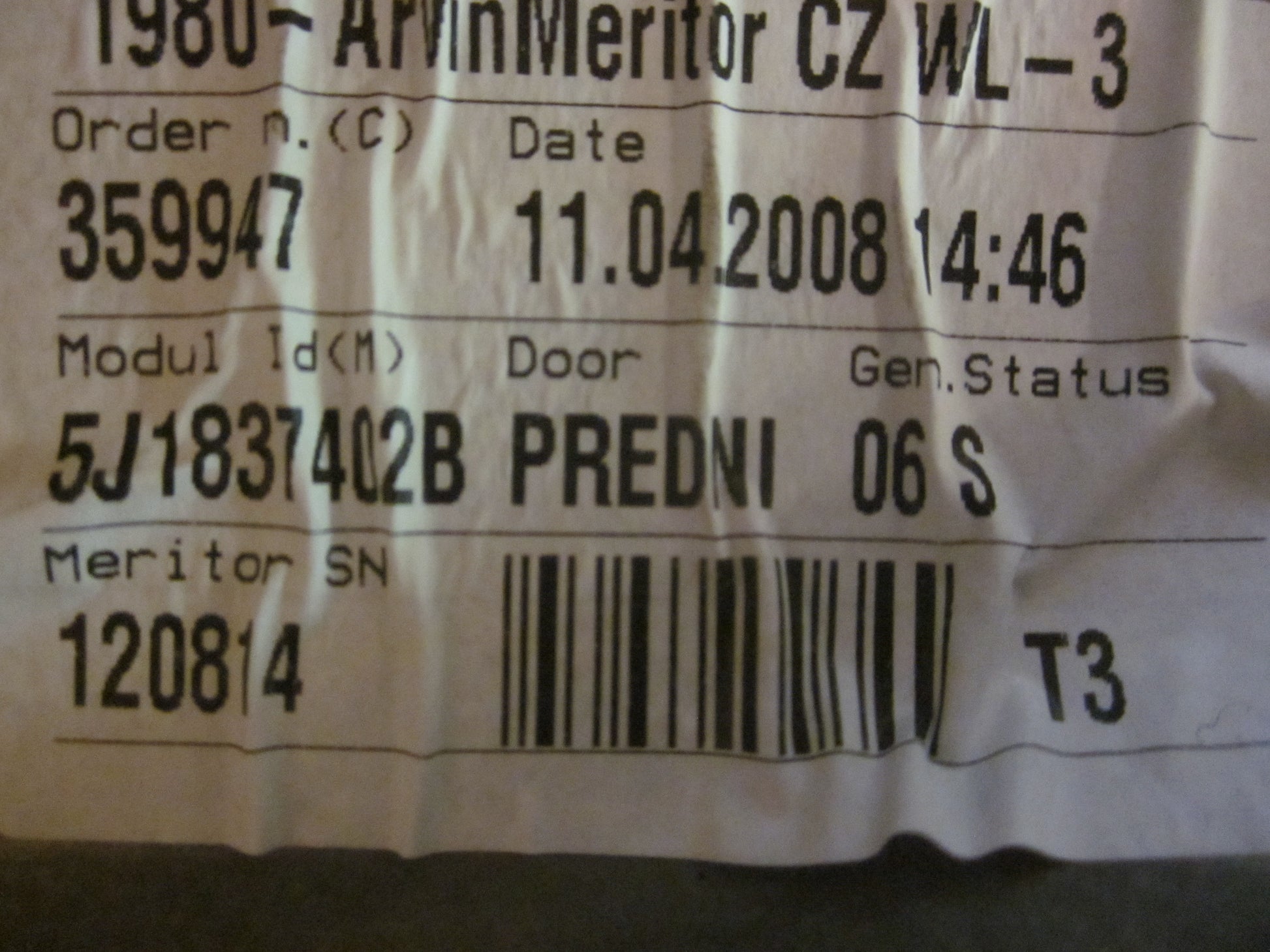 Skoda Fabia Rudemotor - Rudehejs Med OEM Nr. 5J1837402B Fra Skoda Ophugger