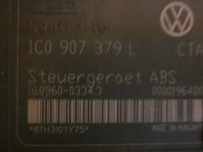 Seat Toledo Abs Pumpe Med OEM Nr. 1J0614117G Fra Seat Ophugger