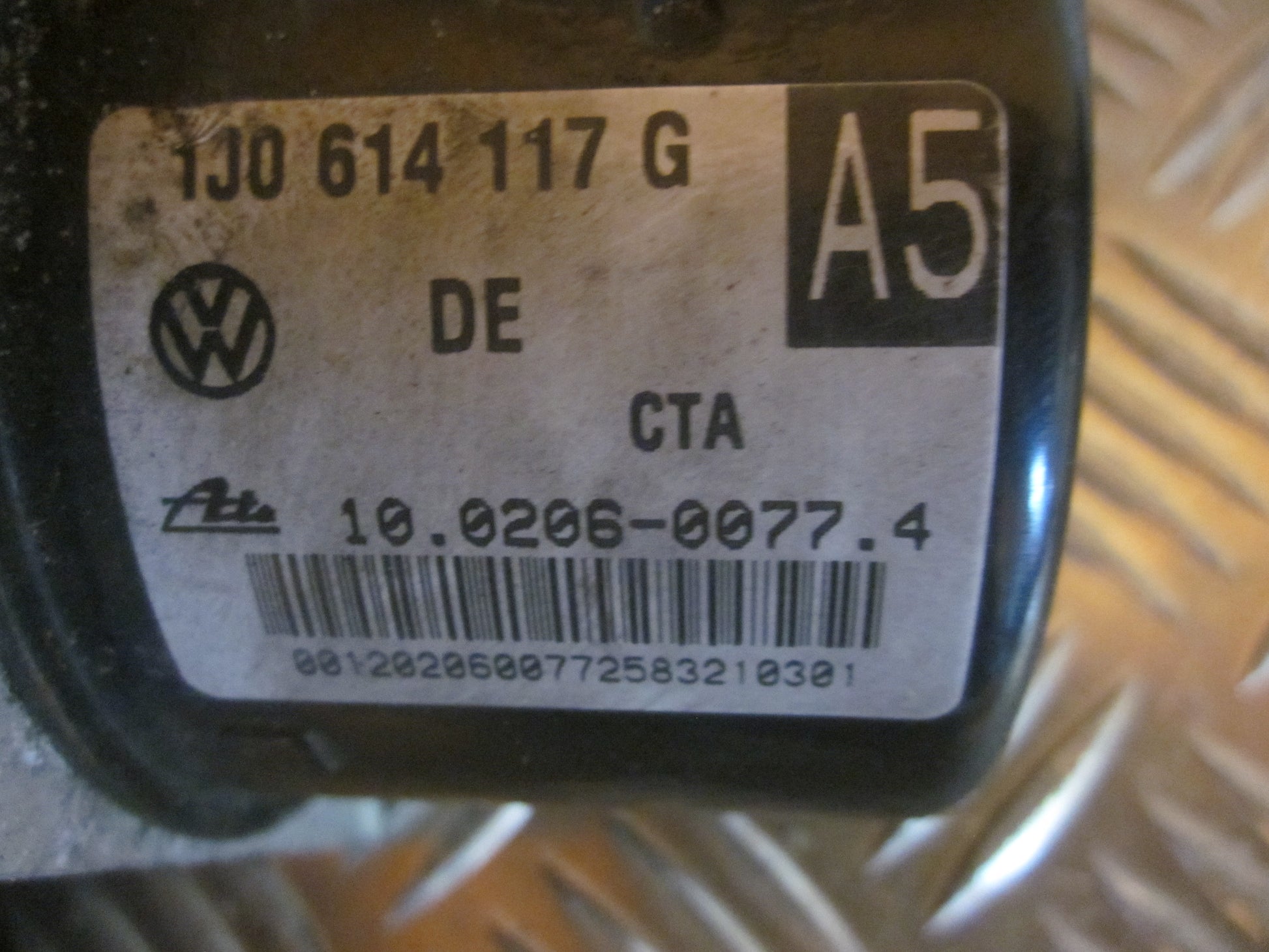 Seat Toledo Abs Pumpe Med OEM Nr. 1J0614117G Fra Seat Ophugger