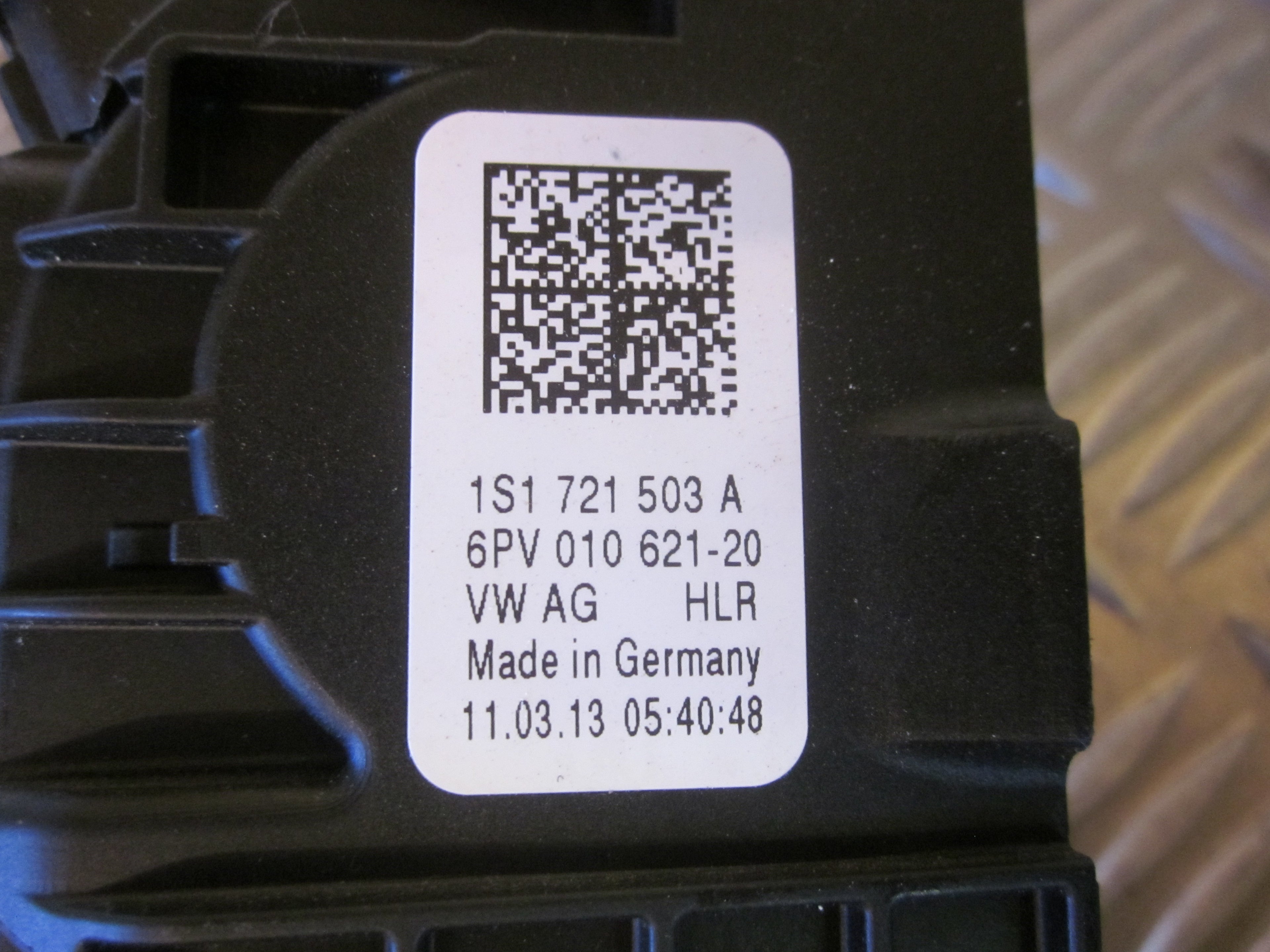 VW Up Speederpedal Med OEM Nr. 1S1721503A Fra VW Ophugger