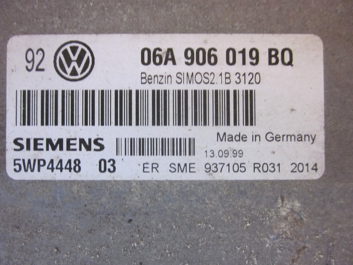 VW Golf 4 1J Motorstyring - Motorstyreboks - Injection Elboks Med OEM Nr. 06A906019BQ Fra VW Ophugger