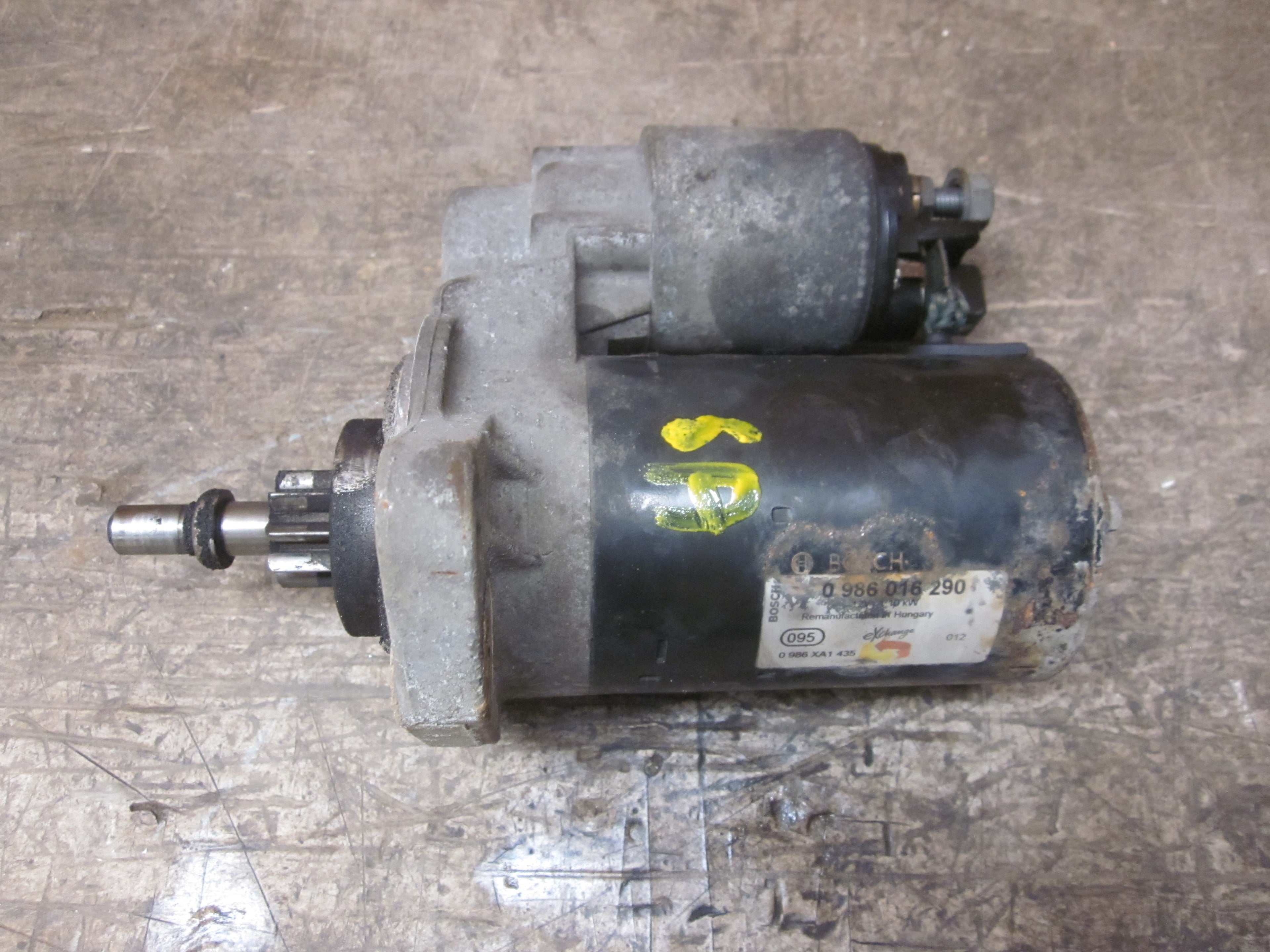 Audi A3 Starter Med OEM Nr. 0986046290 Fra Audi Ophugger