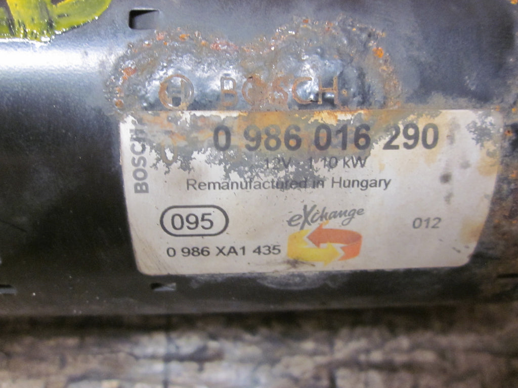Audi A3 Starter Med OEM Nr. 0986046290 Fra Audi Ophugger
