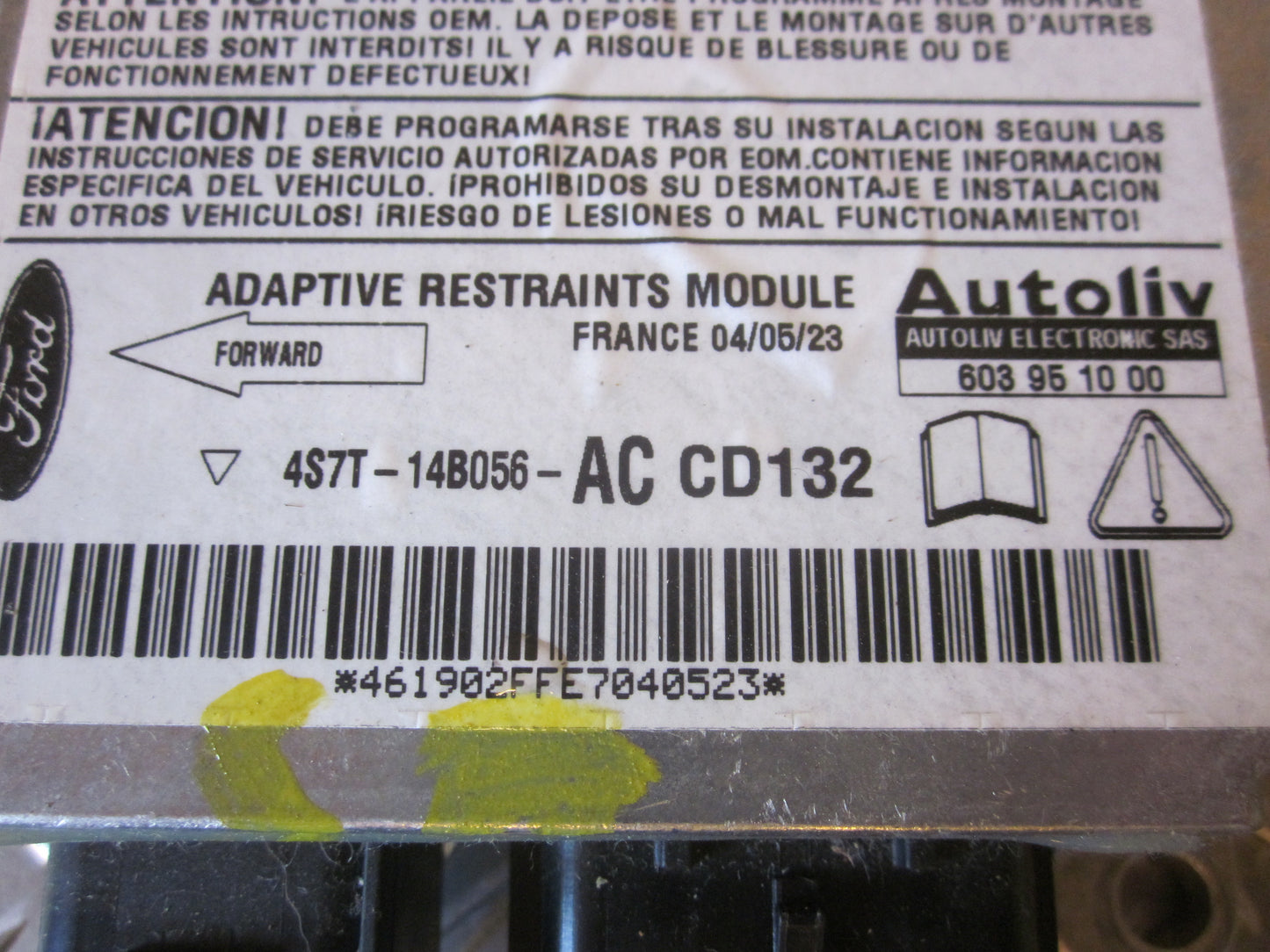 Ford Mondeo 3 Airbag Elboks Med OEM Nr. Ophugger Fra Ford Ophugger