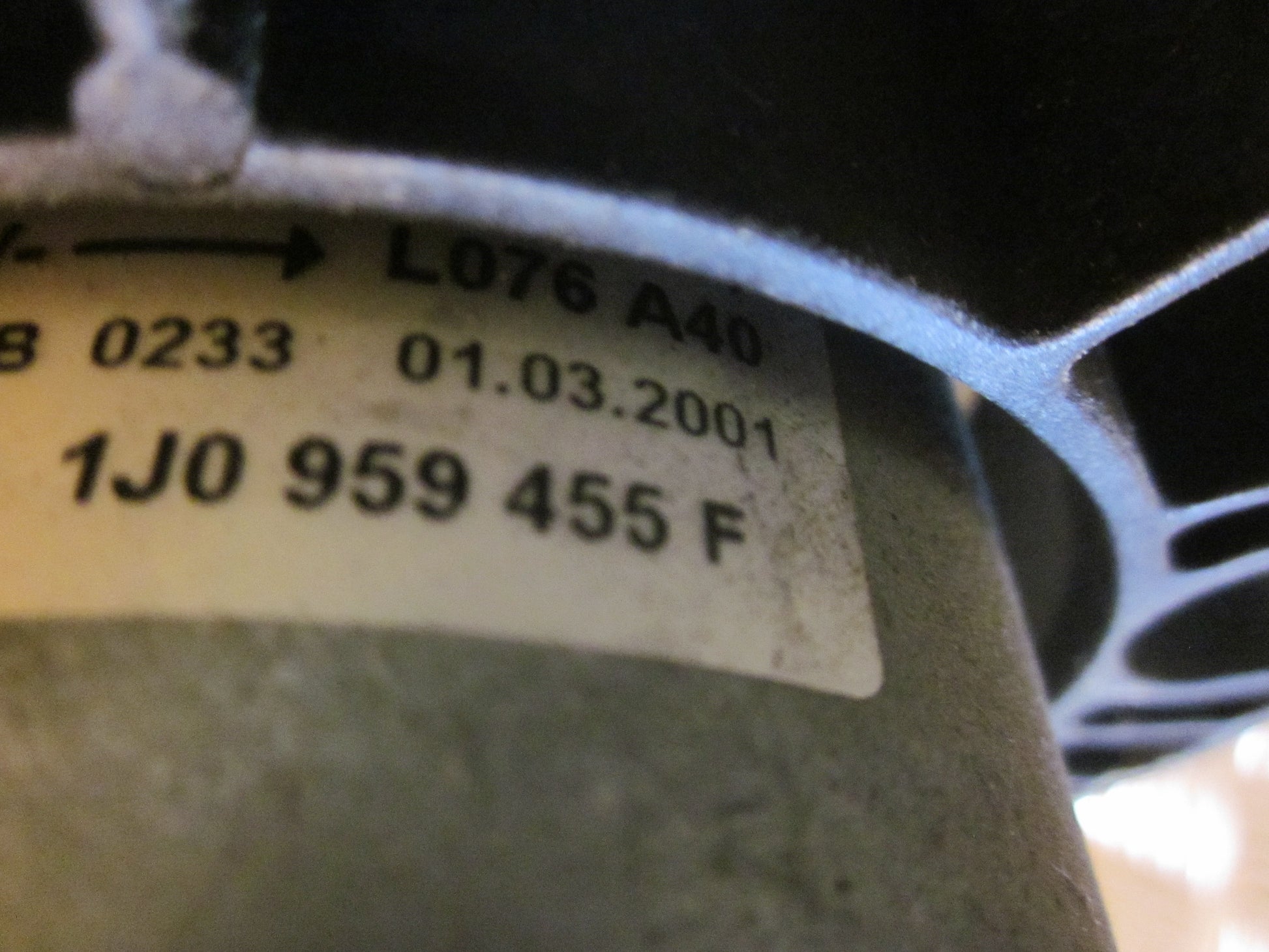 VW Golf 4 1J Kølerblæser El Med OEM Nr. 1J0959455F Fra VW Ophugger