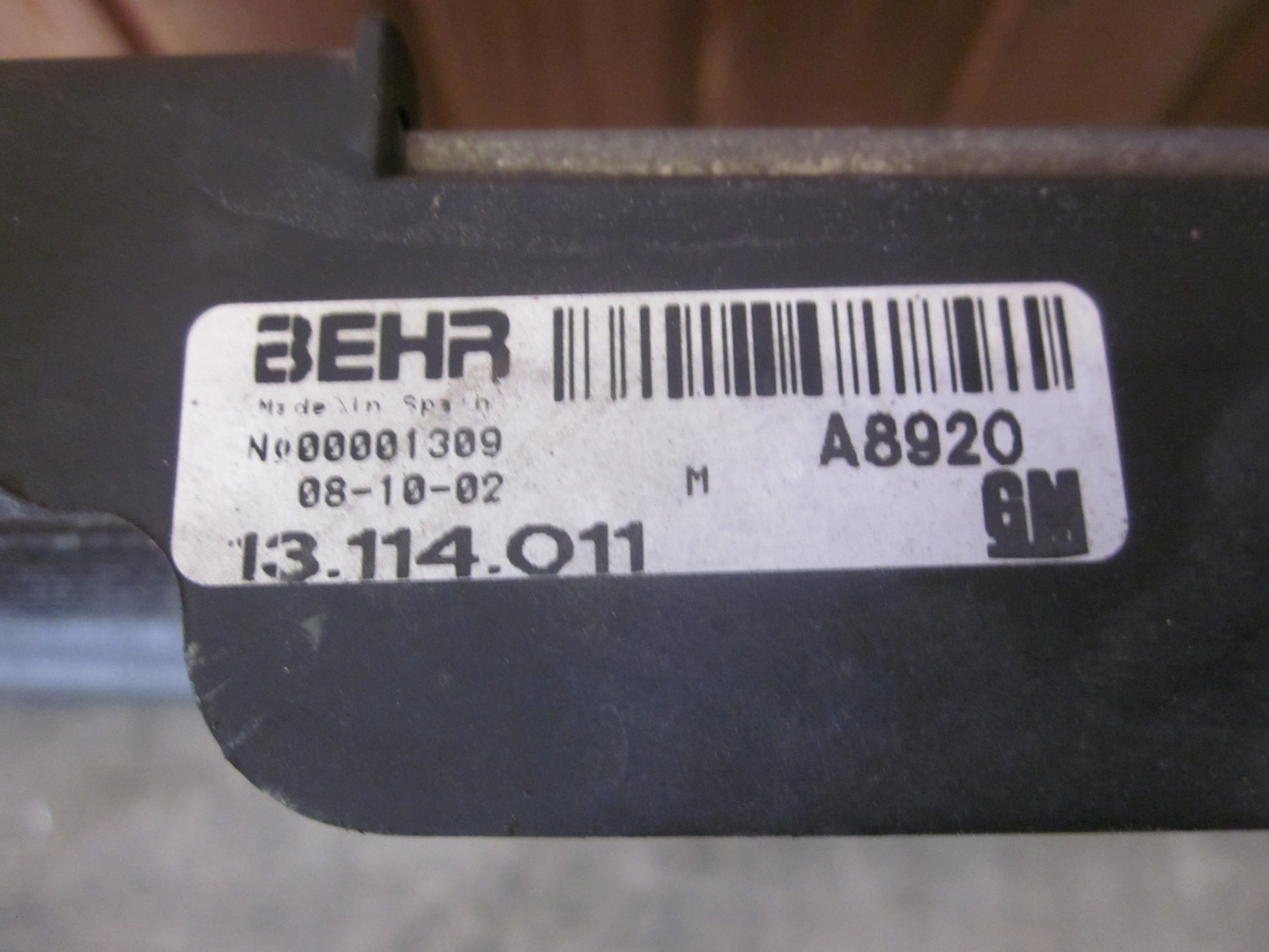 Opel Corsa C Køler Aircond Med OEM Nr. Ophugger Fra Opel Ophugger