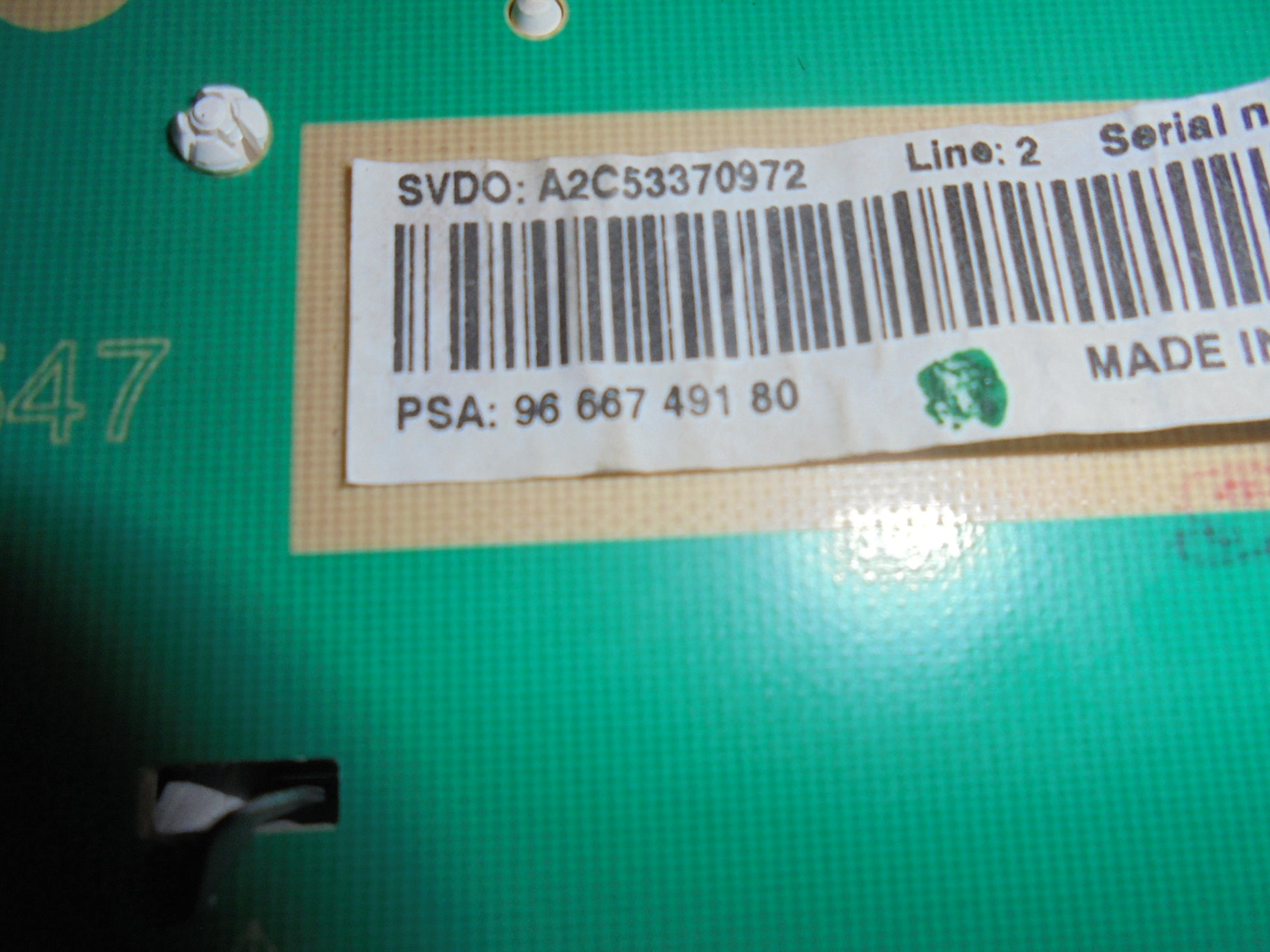 Peugeot 207 Speedometer - Instrument Med OEM Nr. Ophugger Fra Peugeot Ophugger