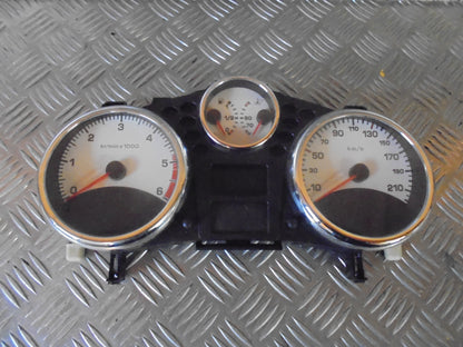 Peugeot 207 Speedometer - Instrument Med OEM Nr. Ophugger Fra Peugeot Ophugger