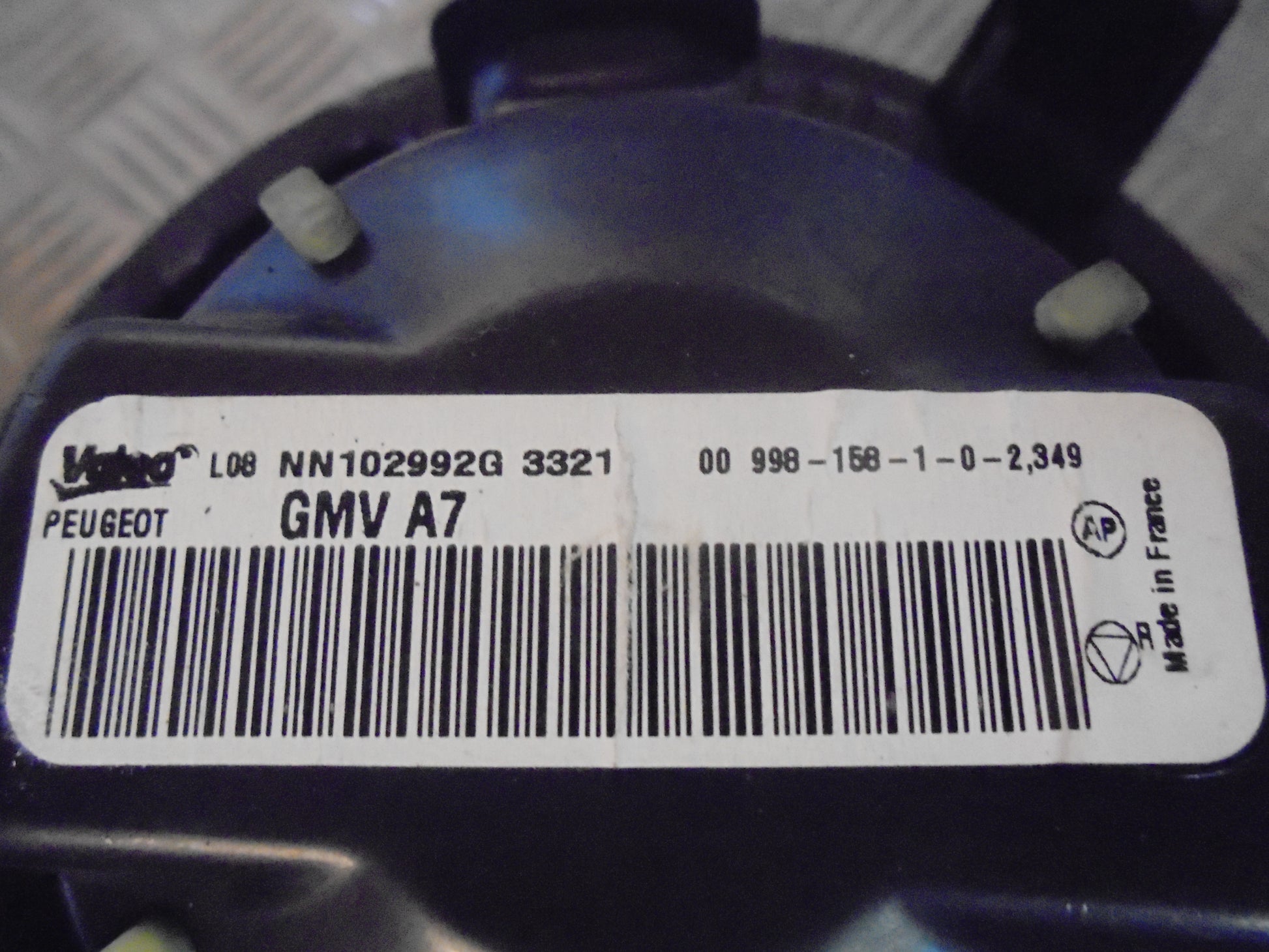 Peugeot 207 Varmeblæser Med OEM Nr. Ophugger Fra Peugeot Ophugger