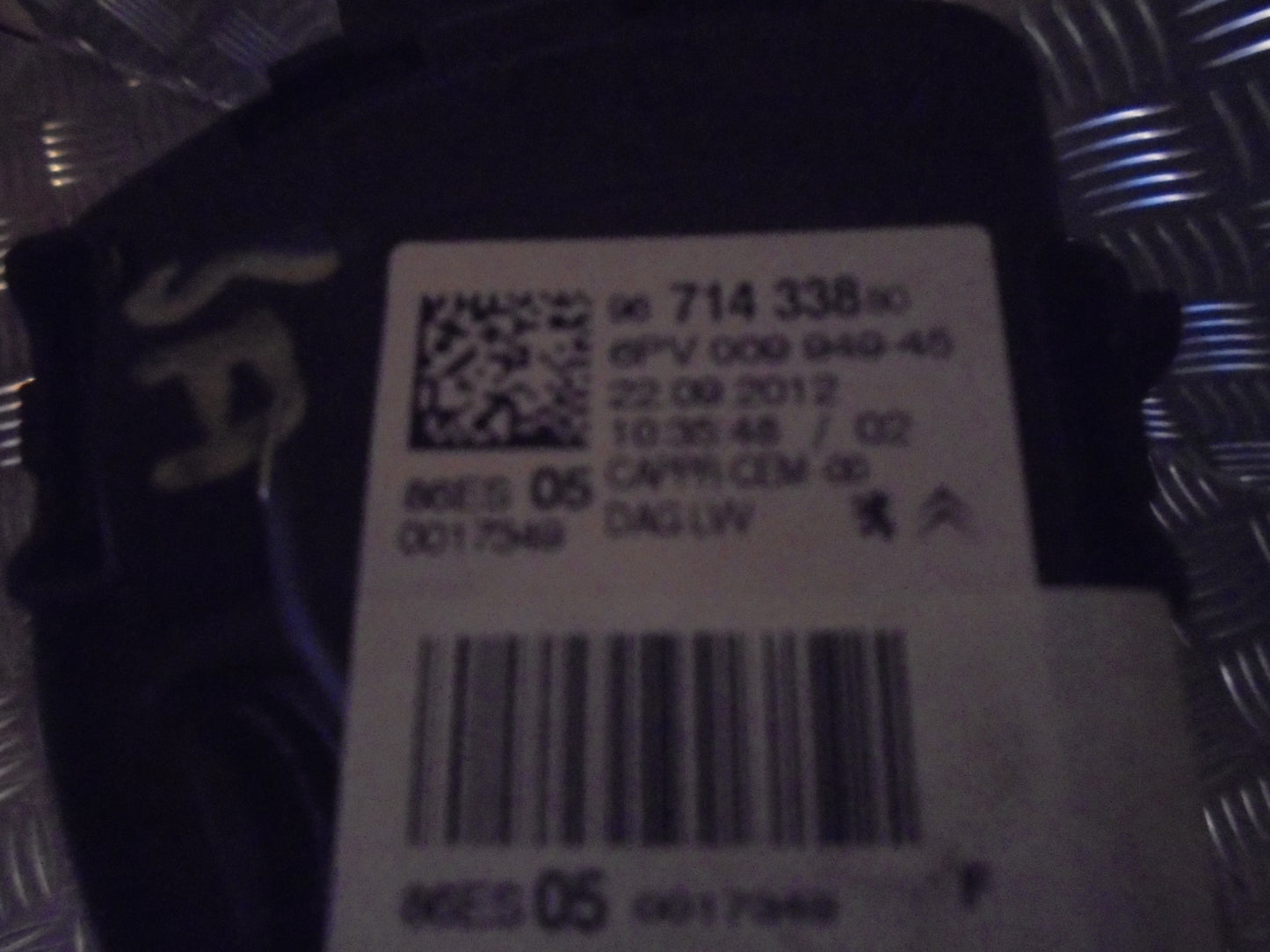 Peugeot 207 Speederpedal Med OEM Nr. Ophugger Fra Peugeot Ophugger