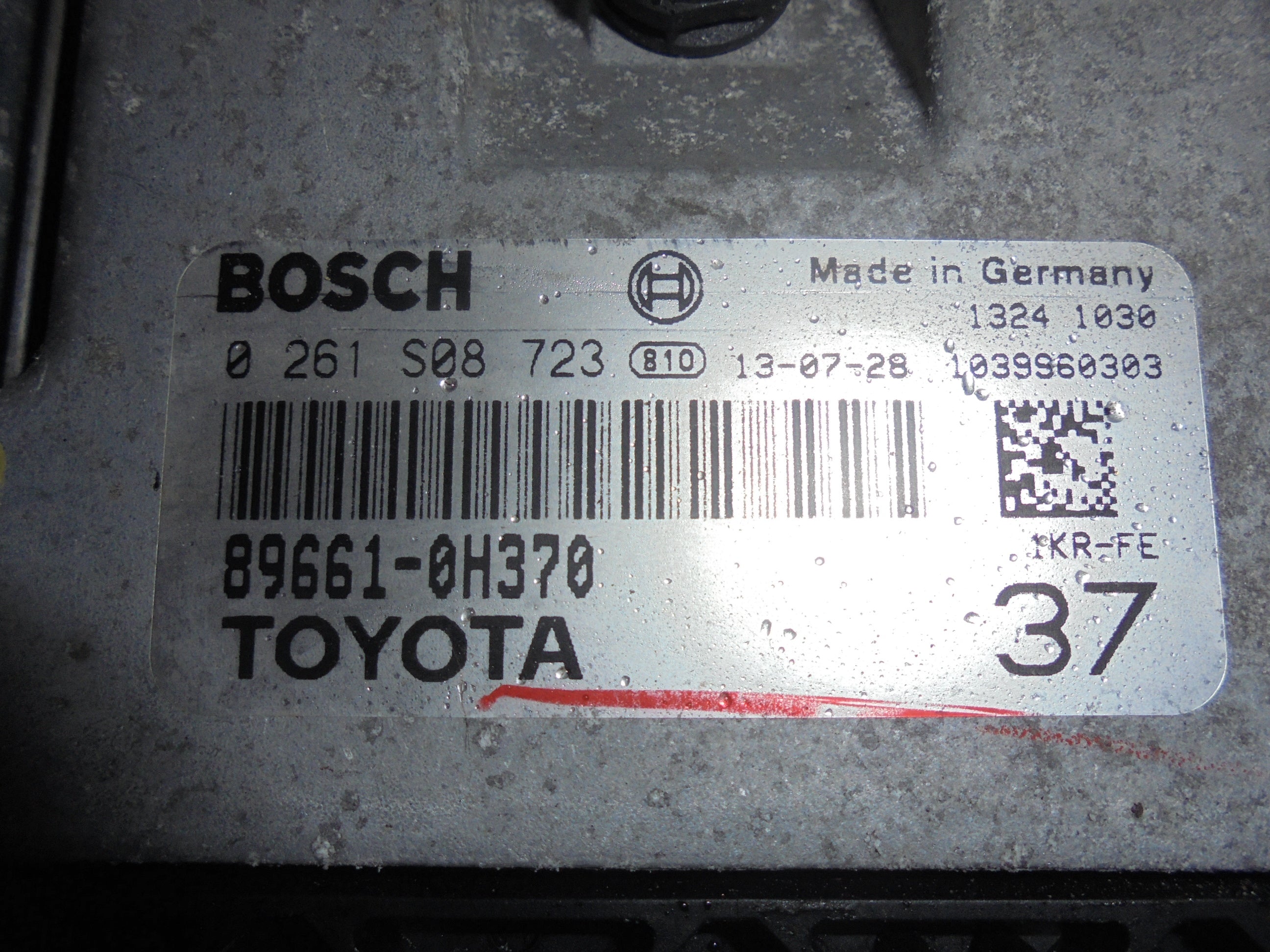 Citroen C1 Motorstyring - Motorstyreboks - Injection Elboks Med OEM Nr. 0261S08723 Fra Citroen Ophugger