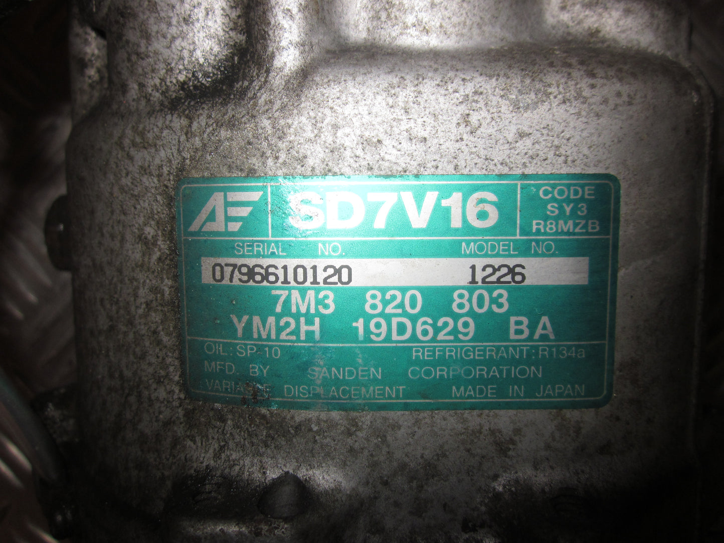 VW Beetle 9C Aircondition Pumpe Med OEM Nr. 7M3820803 Fra VW Ophugger