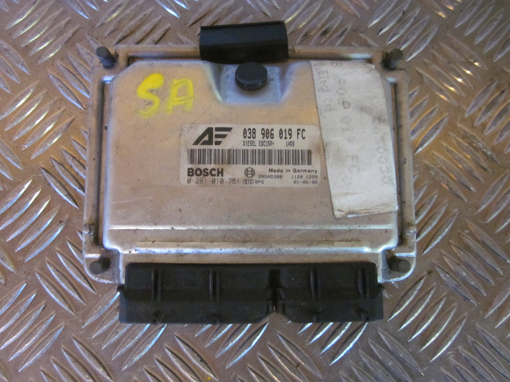 VW Sharan 7M Motorstyring - Motorstyreboks - Injection Elboks Med OEM Nr. 0281010751 Fra VW Ophugger