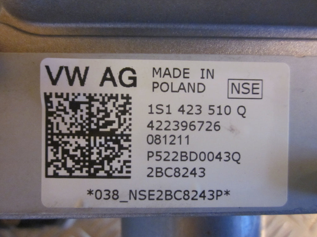 VW Up Ratstamme M/El-Servo Med OEM Nr. 1S1423510Q Fra VW Ophugger