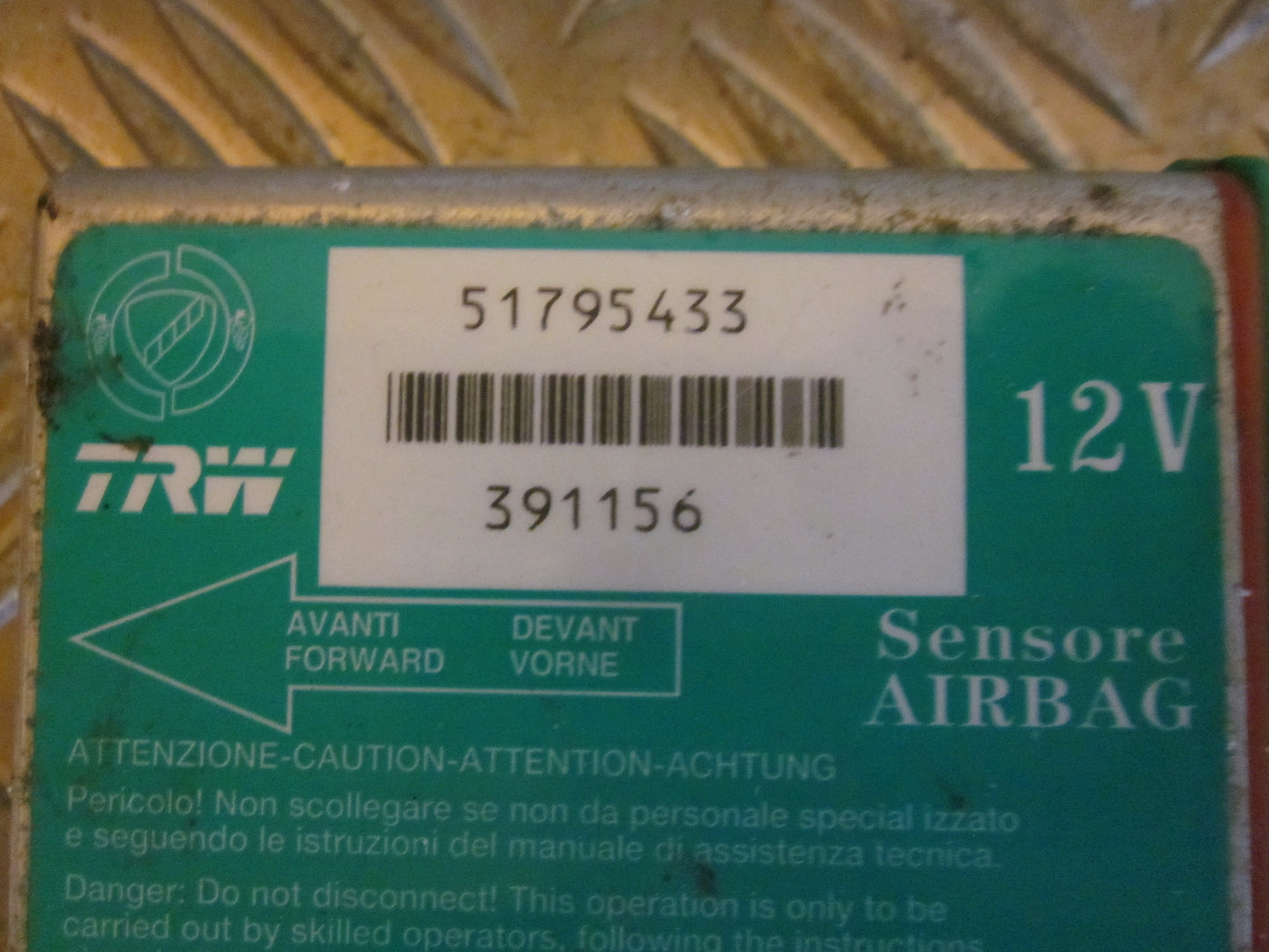 Fiat Grande Punto Airbag Elboks Med OEM Nr. 51795433 Fra Fiat Ophugger