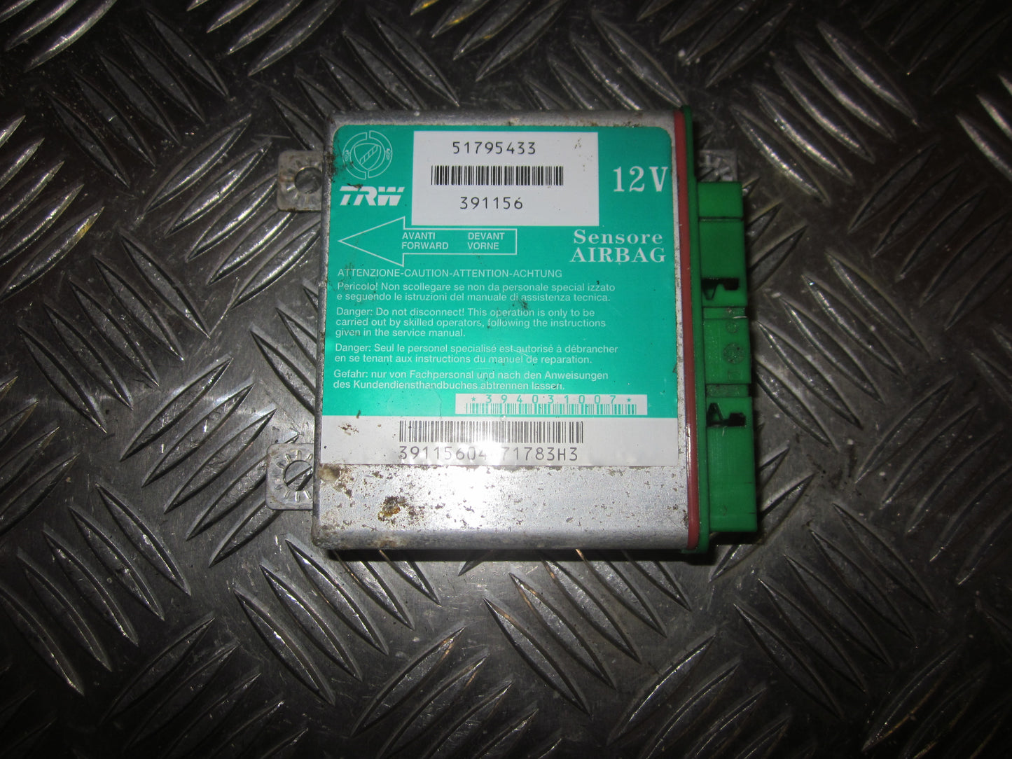 Fiat Grande Punto Airbag Elboks Med OEM Nr. 51795433 Fra Fiat Ophugger