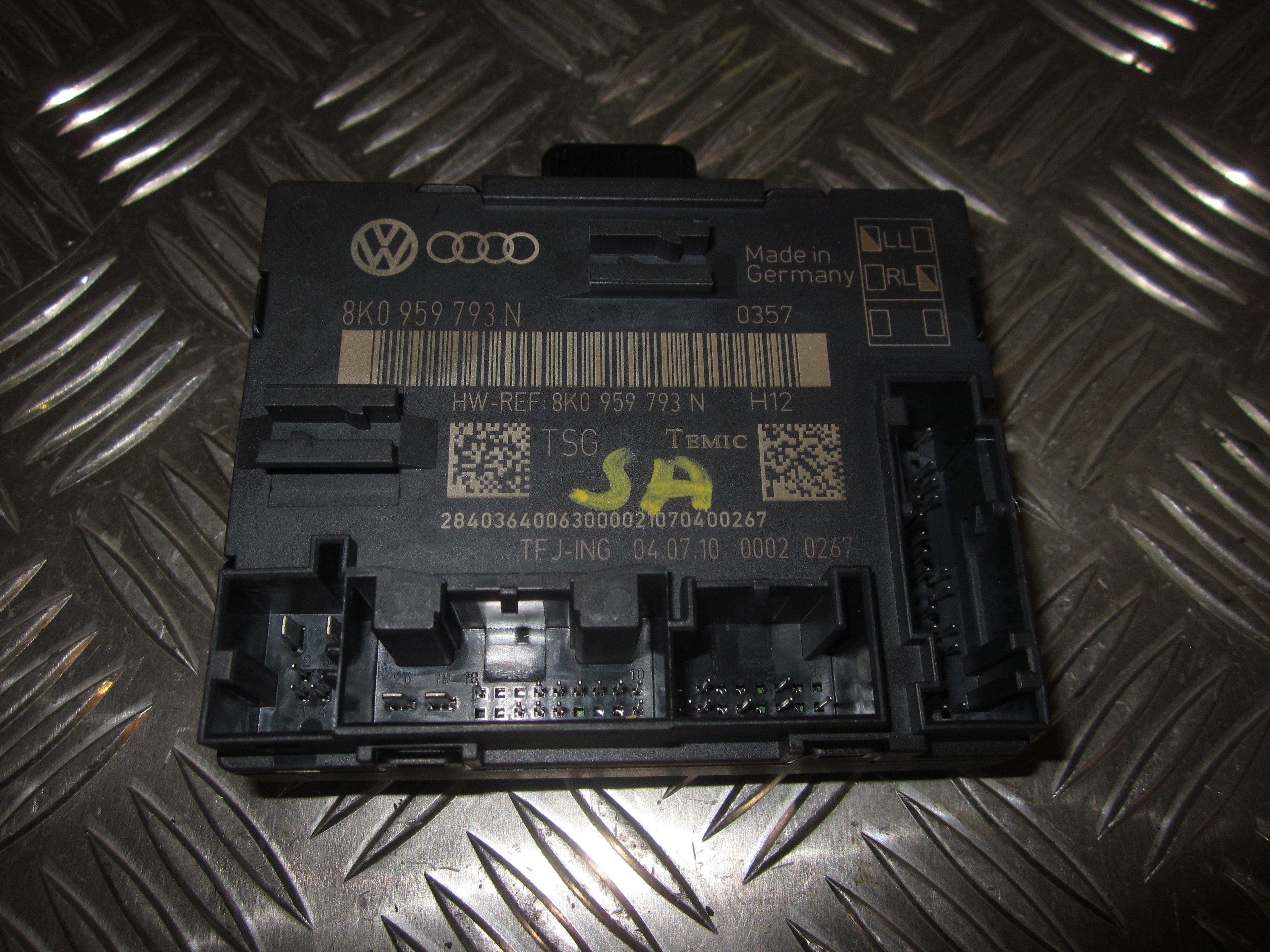 Audi A6 Bcm / Komfortkomputer Med OEM Nr. 8K0959793N Fra Audi Ophugger