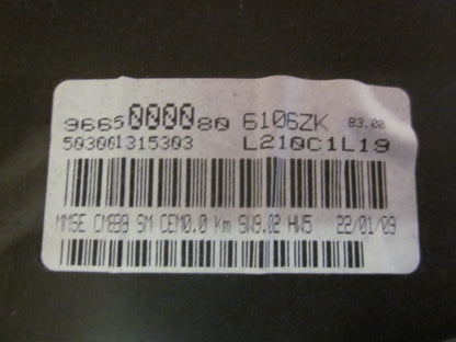 Peugeot Partner Speedometer - Instrument Med OEM Nr. 9665000080 Fra Peugeot Ophugger