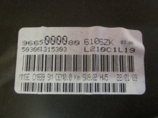 Peugeot Partner Speedometer - Instrument Med OEM Nr. 9665000080 Fra Peugeot Ophugger