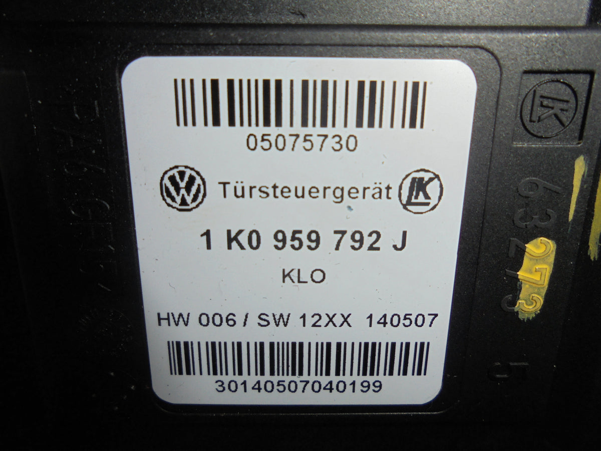 VW Touran 1T/Gp Rudemotor - Rudehejs Med OEM Nr. 1T0959702D Fra VW Ophugger