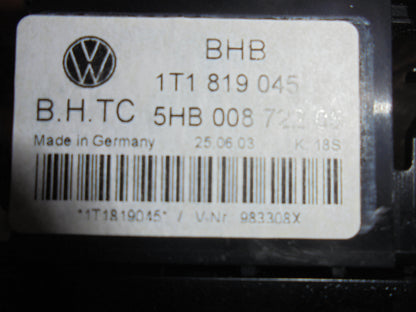 VW Touran 1T GP Varmeregulering Med OEM Nr. Ophugger Fra VW Ophugger