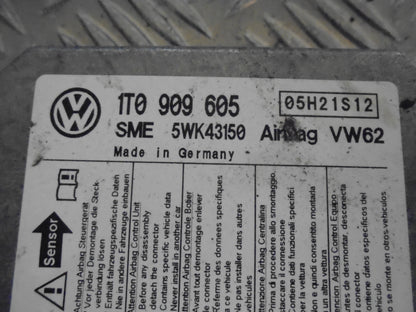 VW Touran 1T GP Airbag Elboks Med OEM Nr. Ophugger Fra VW Ophugger