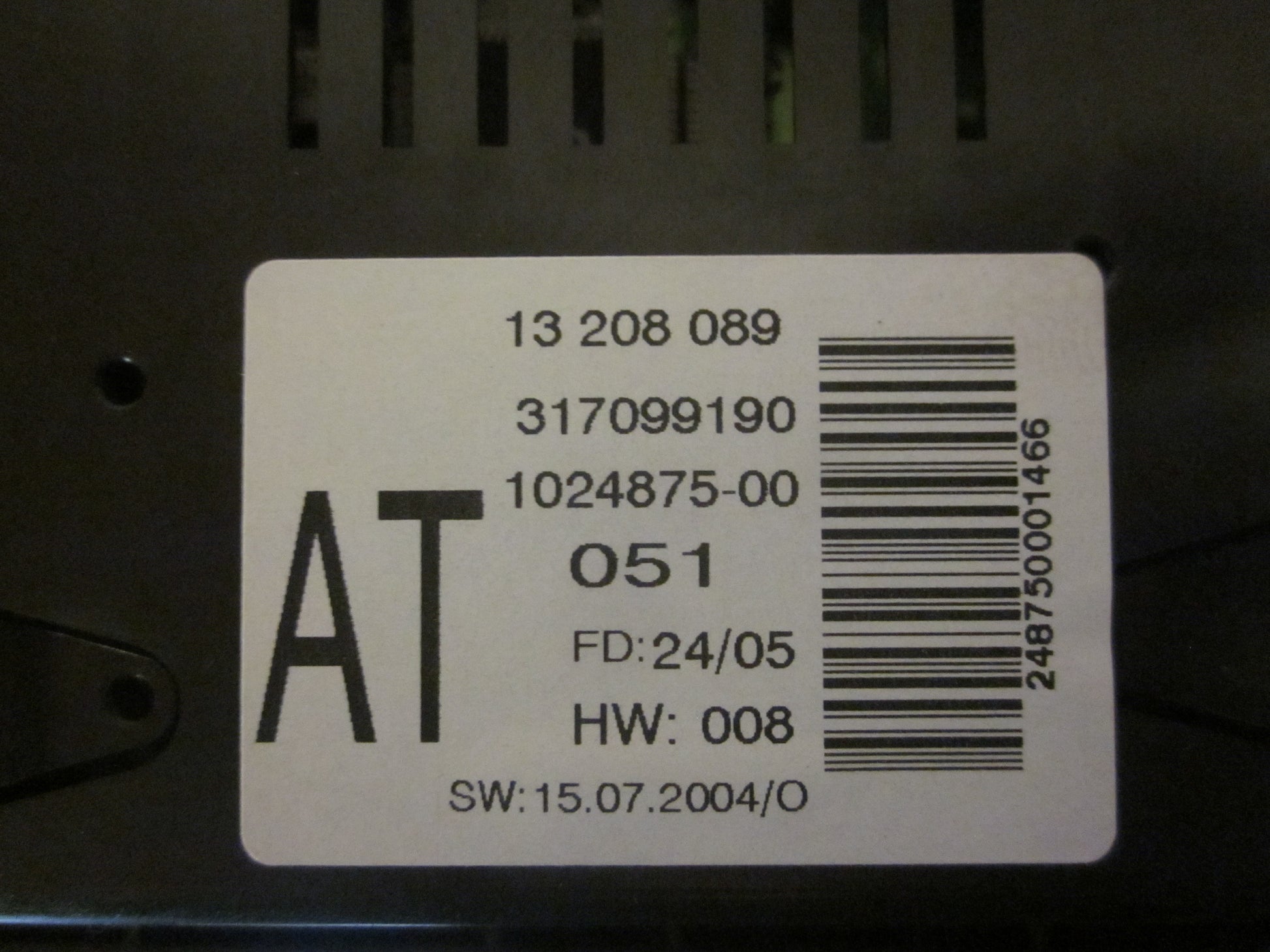 Opel Astra H Ur Med OEM Nr. Ophugger Fra Opel Ophugger