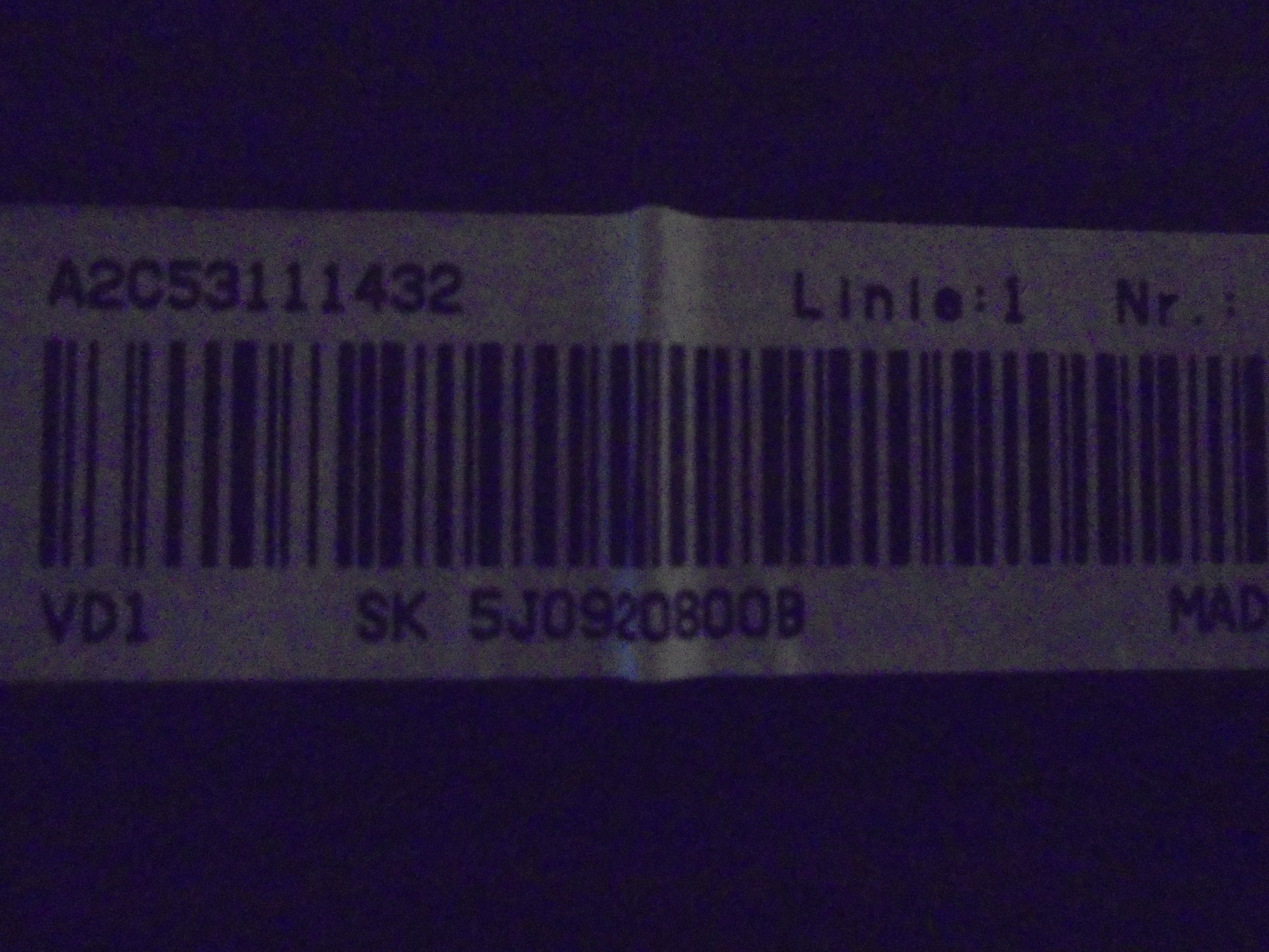 Skoda Fabia Speedometer - Instrument Med OEM Nr. 5J0920801B Fra Skoda Ophugger